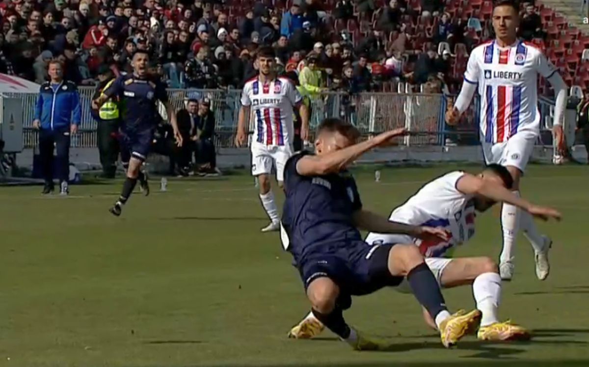 „Incalificabil! Ce intervenție inconștientă!” » Căpitanul Oțelului, eliminat direct după o intrare HORROR cu Poli Iași