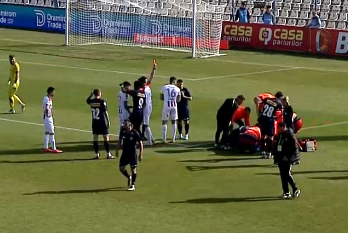 A fost faultat brutal în acest play-off de Liga 2 și descrie faza: „Eram pe altă planetă”