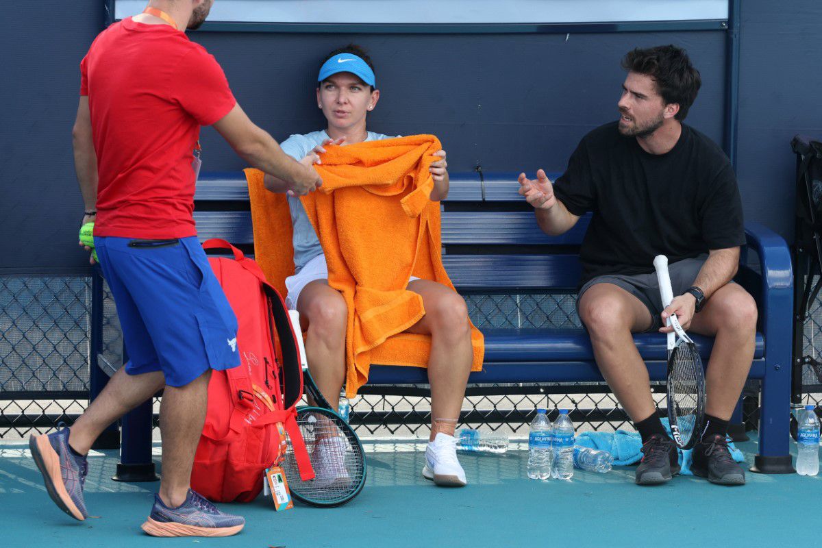 Darren Cahill a supervizat-o pe Simona Halep la Miami