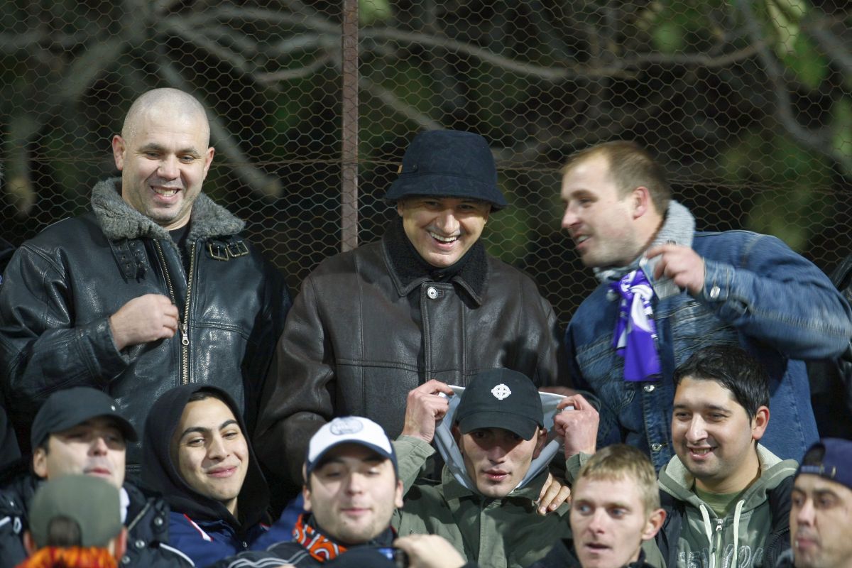 George Copos în peluză la Dinamo - Rapid (2007)