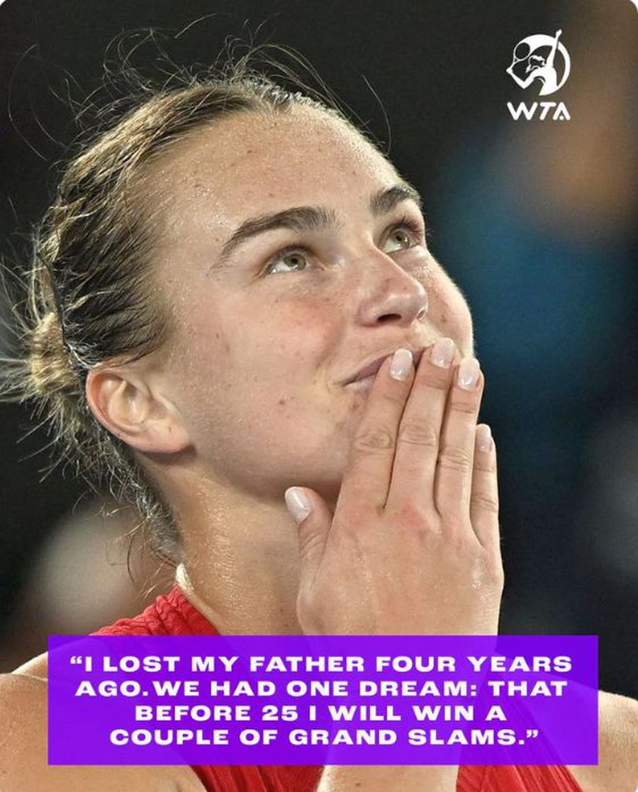 Coincidență sumbră pentru Aryna Sabalenka » Iubitul ei a sfârșit precum tatăl sportivei în 2019