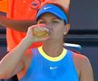Simona Halep, în timpul meciului cu Paula Badosa