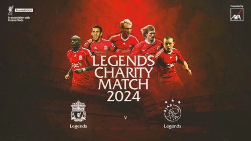 Meciul caritabil Liverpool Legends - Ajax Legends se va disputa pe 23 martie. Foto: LFC Foundation