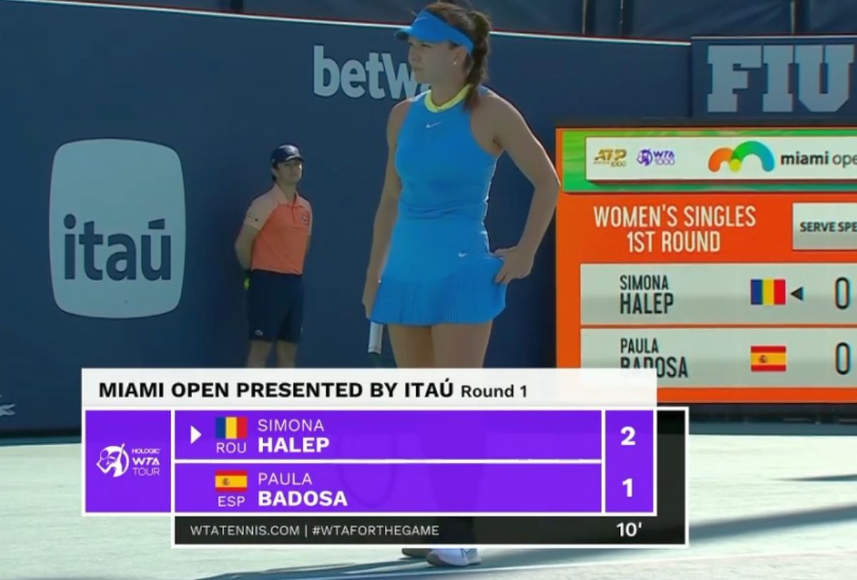 Ce lovitură! Punctul cu care Simona Halep a început meciul senzațional cu Paula Badosa
