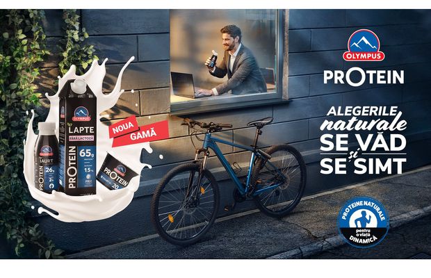 Olympus România lansează PrOtein, o nouă gamă de lactate ce susține stilul de viață activ