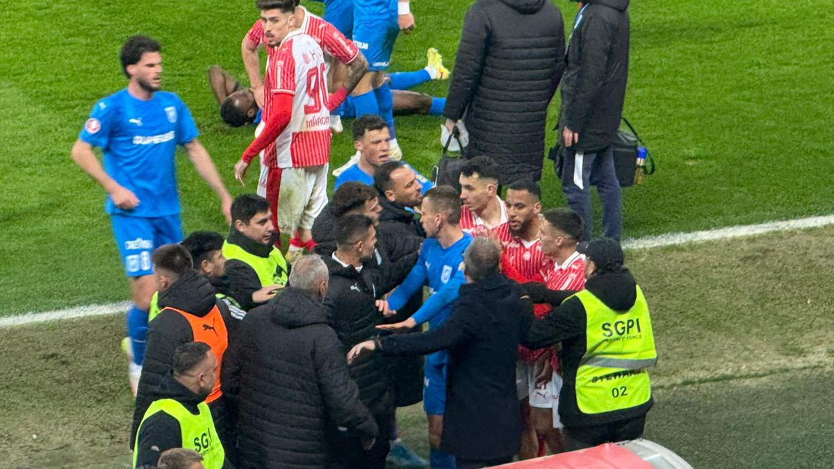 Altercație generală în Dinamo - Universitatea Craiova