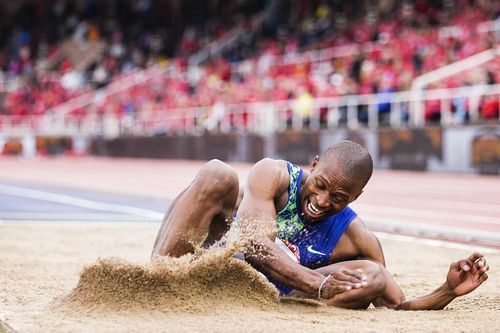 Luvo Manyonga, la o competiție din anul 2019 / Foto: Imago Images