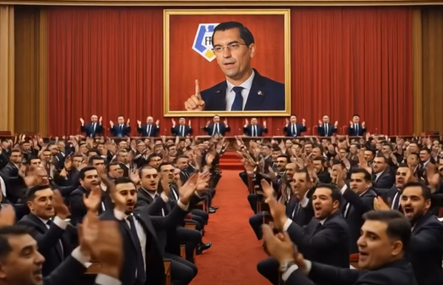 Oficialii clubului s-au folosit de AI pentru a-l parodia pe Răzvan Burleanu: comparația cu Nicolae Ceaușescu