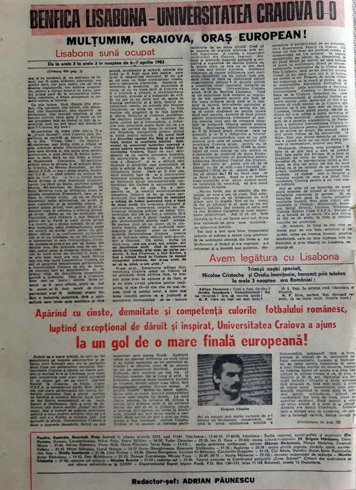 RETRO GSP. Ziua în care toată România a plâns pentru Craiova. „Vinovat e Mircea Lucescu, el i-a îndopat pe jucători cu stimulente!”