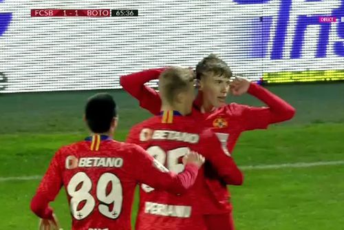 Tavi Popescu a celebrat într-un mod inedit golul cu FC Botoșani / Captură Digi Sport
