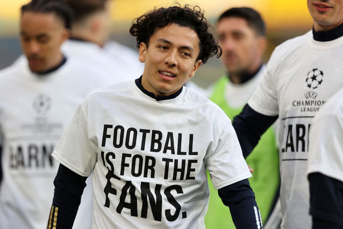 FOTO LEEDS - LIVERPOOL 19.04.2021 PROTEST SUPER LIGA