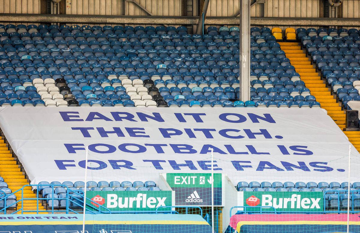 FOTO LEEDS - LIVERPOOL 19.04.2021 PROTEST SUPER LIGA