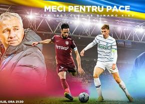 Ce post TV transmite meciul pentru pace dintre CFR Cluj și Dinamo Kiev + surprizele pregătite înaintea evenimentului