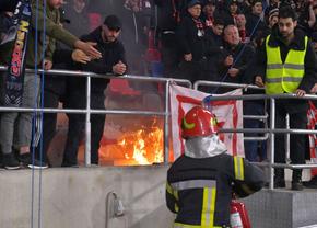 Risc uriaș pentru Dinamo » Vine nota de plată pentru incendierea peluzei în Ghencea
