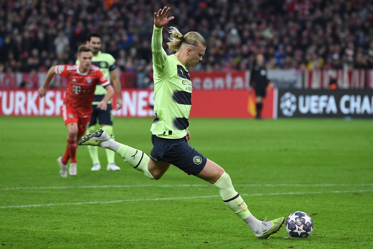 Erling Haaland, penalty ratat în Bayern - Manchester City