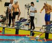 Robert Badea, Vlad Stancu pregărindu-se de start, iar David Popovici la final FOTO Roxana Fleșeru