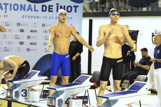 Vlad Stancu și David Popovici în proba de 400 metri liber FOTO Roxana Fleșeru