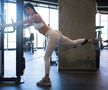 Poliana Matei, în sala de fitness