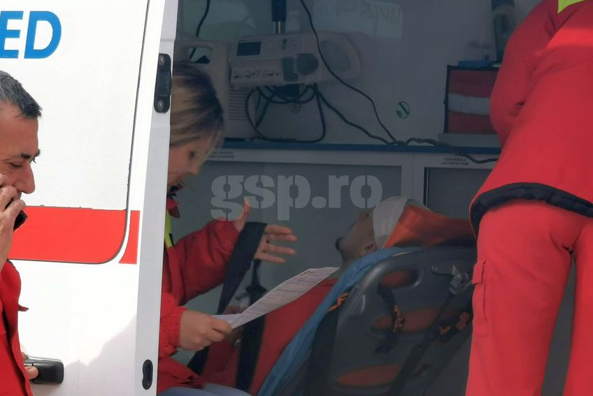 Ivanov a fost transportat la spital / foto: Ionuț Coman