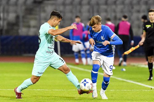 Luca Băsceanu, în acțiune pentru Farul // foto: Imago Images