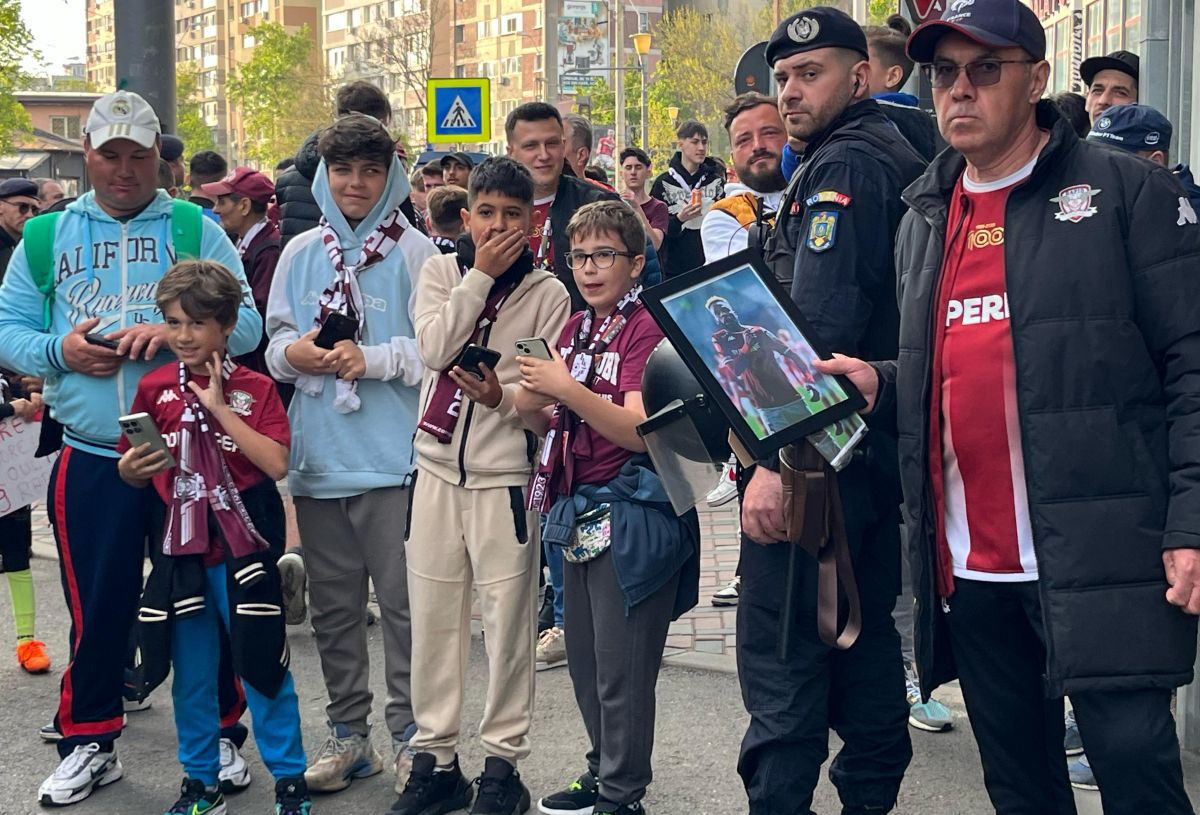 Imagini surprinse de reporterii GSP în Giulești, înainte de Rapid - U Cluj