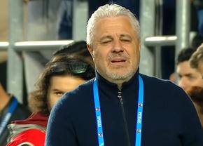 Marius Șumudică și fotbaliștii Rapidului, lacrimi pentru Aaron Boupendza