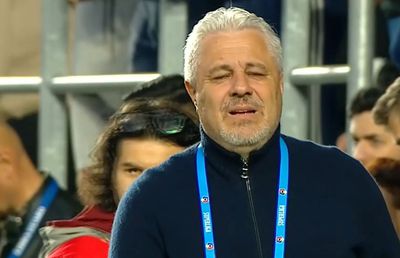 Marius Șumudică și fotbaliștii Rapidului, lacrimi pentru Aaron Boupendza