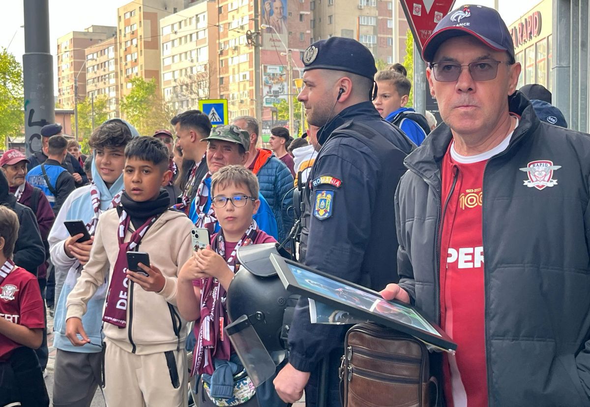 Imagini surprinse de reporterii GSP în Giulești, înainte de Rapid - U Cluj