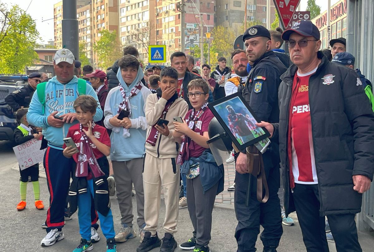 Imagini surprinse de reporterii GSP în Giulești, înainte de Rapid - U Cluj
