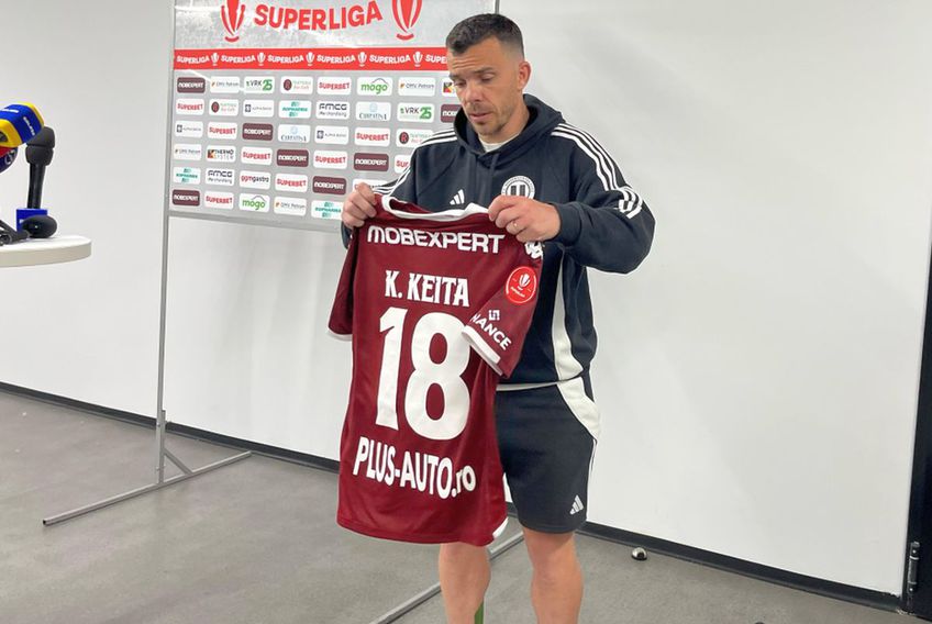 Dan Nistor, cu tricoul Rapidului după meciul din Giulești