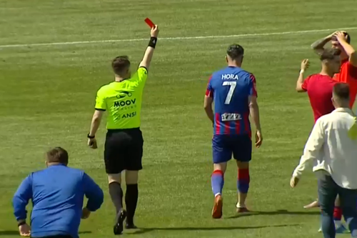 FC Bihor - Corvinul Hunedoara, duel în în play-off-ul Ligii 2 / foto:  captură Prima Sport