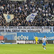 Mesaje afișate unul după altul de olteni, în meciul cu Rapid