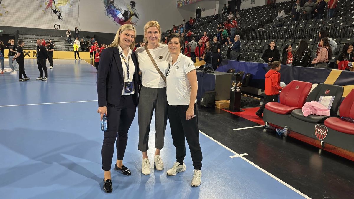 Carmen Amariei a fost prezentă la Gloria Bistrița - Brest