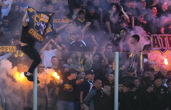 Nebunie înainte de derby-ul de titlu din Grecia: mii de fani la antrenament » Scene incredibile sub ochii lui Răzvan Marin
