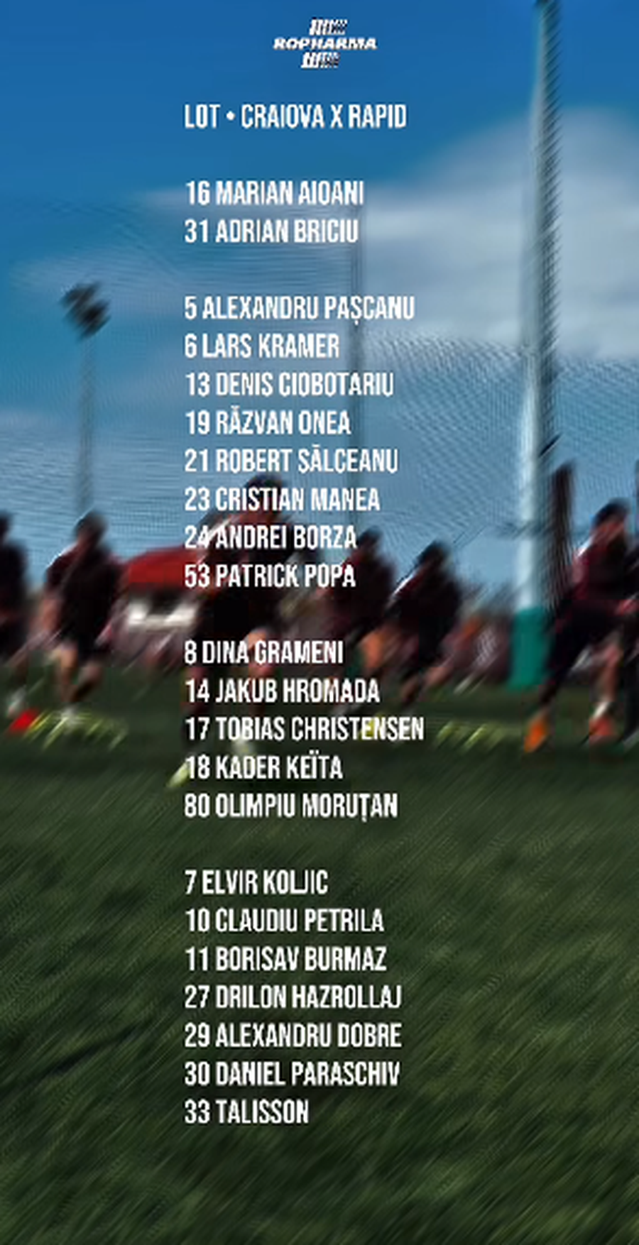 Universitatea Craiova - Rapid » Gol imediat după pauză, din fază fixă: schimbare de lider