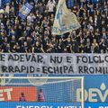Mesajele rasiste afișate de suporterii olteni