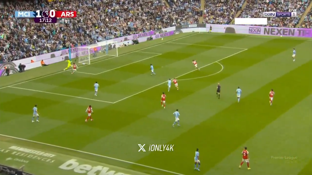 Gafa lui Donnarumma în Manchester City - Arsenal