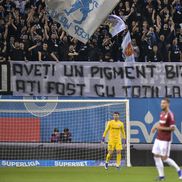 Mesaje afișate unul după altul de olteni, în meciul cu Rapid