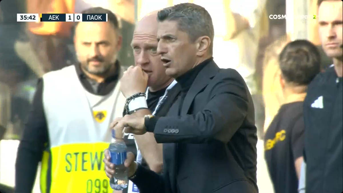 Capturi de la meciul AEK Atena - PAOK Salonic