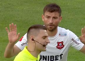 Meci decis în Liga 1 de un penalty bizar: „N-am văzut ca i-a pus piedică! Dar nefiind VAR...”