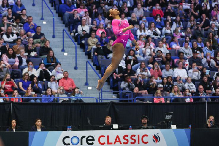 Simone Biles la primul concurs în 2024 FOTO Imago Images