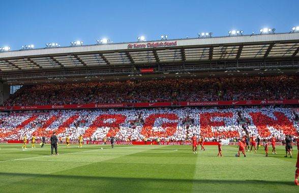 Un stadion pentru Jurgen Klopp! Fanii lui Liverpool, scenografie emoționantă, la despărțirea de antrenor. Germanul, în lacrimi