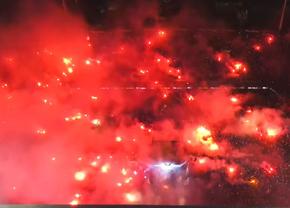 Imagini COPLEȘITOARE de pe Toumba, de la petrecerea de titlu a lui PAOK » Mircea Lucescu, alături de Răzvan