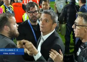 Imagini uluitoare! Răzvan Lucescu, scos cu scutierii de pe gazon » Bătaie generală, după ce PAOK a luat titlul