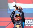 Max Verstappen sărbătorind victoria în Marele Premiu al Emilia Romagna Foto: Guliver/GettyImages