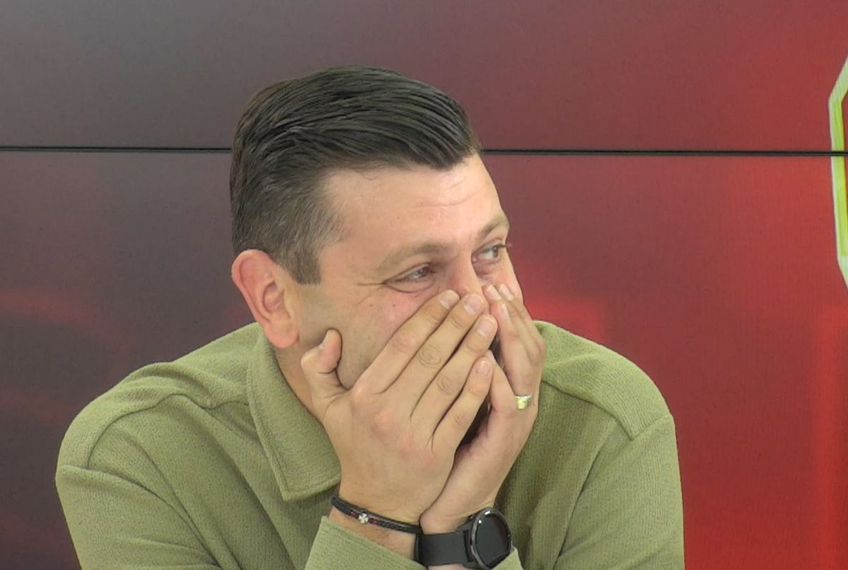 VIDEO EXCLUSIV Rusescu l-a auzit pe Rădoi și a râs cu lacrimi la GSP Live: „Nu mai pot să mă abțin! Ai înnebunit?!”