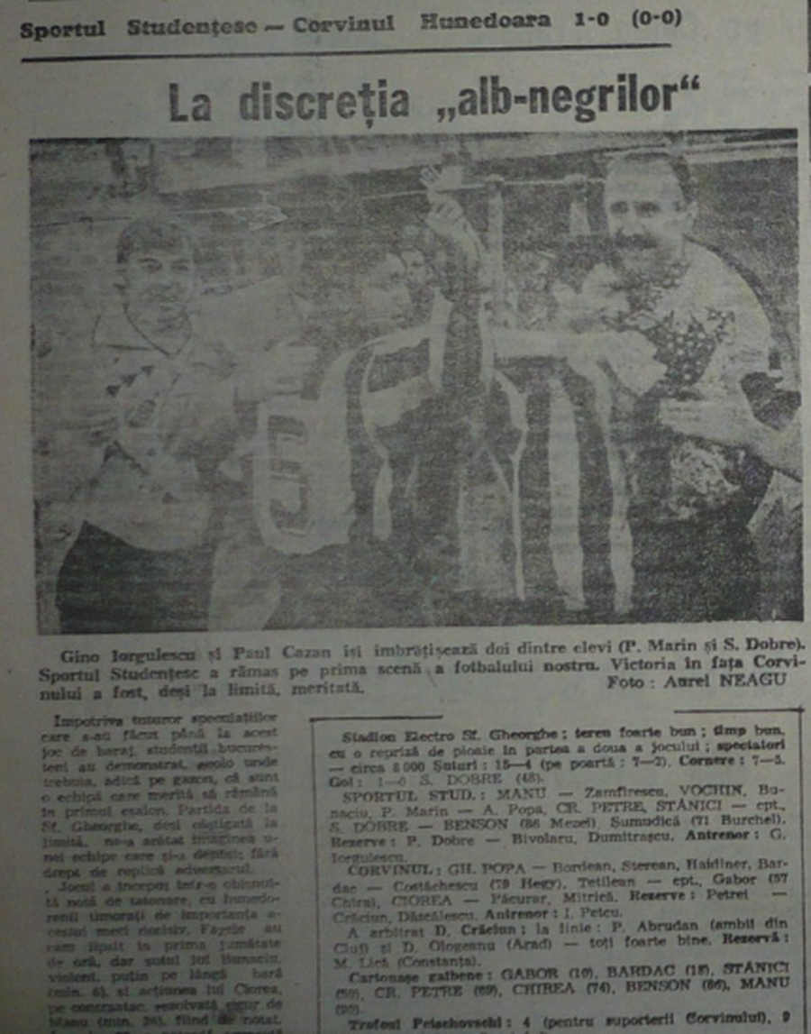 A fost un jucător excepțional, cu 135 de goluri în Liga 1, dar în umbra lui Balaci! Interviu rar, după 40 de ani: „Ne-au dus cu pușca și ne-a salvat Lucescu: «Bă, cum i-ați lăsat să vă tundă?!»”