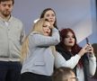 Soția lui Cristi Săpunaru, în Giulești, la Rapid - CFR/ FOTO: Ionuț Iordache (GSP)