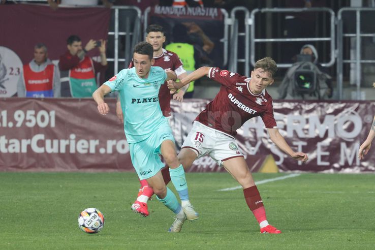Fica și Cătălin Vulturar în Rapid - CFR Cluj, etapa 9 play-off // foto: Ionuț Iordache (GSP)