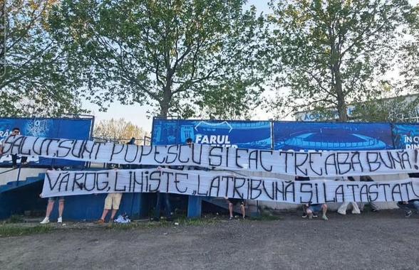 Furie dezlănțuită la Ovidiu » Ultrașii n-au acceptat eșecul Farului: Gică Popescu, principalul vizat!